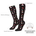 thumbnail image 4 of Fotbe Christmas Tree and Gold Socks Calcetas Divertidas Estampadas para Hombre y Mujer, Calcetas de Algodón hasta la Rodilla para Caminar, Correr, Enfermería y Embarazo, 4 of 6