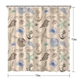thumbnail image 5 of Ocean Theme Starfish Shower Curtain Liner - Marine Life Water Resistant Fabric, Washable Tropical Bathroom Decor for Coastal Homes,72x72in, 5 of 5