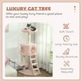 thumbnail image 4 of PawHut 47" Cat Tree Tower with Condo, Ladder, Scratching Posts, Ball, 4 of 10
