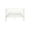 thumbnail image 6 of Full Size White Metal Bed - Headboard And Construction, Silent, Heavy-duty Capacity, Easy Setup, Box Spring Not Required, Suits 8-inch Above Mattresses, 600 Lbs Weight Limit Frame Robust , Stable,, 6 of 6