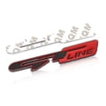 thumbnail image 2 of 3D Metal Black Chrome Red Logo Emblem Car Badge for Kia GT Line Fender Decal Sticker, 2 of 5