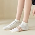 thumbnail image 2 of Calcetines cortos de mujer, calcetines de verano de malla fina, calcetines náuticos transpirables, calcetines casuales de moda para mujer, 2 of 5