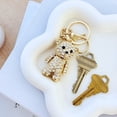 thumbnail image 6 of Wrapables Crystal Bling Keychain, Keyring Purse Handbag Pendant Charm, Teddy Bear, 6 of 6