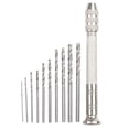 thumbnail image 1 of 0.3-3.2Mm Small Hand Drill With 10×Drill Bits For Models Hobby Diy Woodworking, 1 of 10