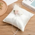 thumbnail image 1 of Ring Pillows For Wedding,Ring Bearer Pillow for Wedding Ceremony Proposal Anniversary, 1 of 5
