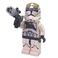 thumbnail image 1 of LEGO Star Wars Clone Trooper Gunner Minifigure with Blaster (Phase 2 armor), 1 of 1