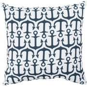Surya Rain 26 x 26 x 5 in. Throw Pillow - Navy - Large