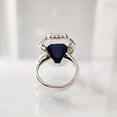 thumbnail image 7 of Coffin Lapis Lazuli Ring, Natural Afghani Lapis Ring, September Birthstone Ring, Womens Ring, Coffin Ring, 925 Sterling Silver, Christmas, Handmade, Statement Jewelry, Coffin Shape Gemstone Ring, 7 of 7