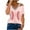 Pink womens blouses and tops dressy, variant on Wycnly Womens Blouses and Tops Dressy Beach Going out Plus Size Lightweight Comfy Cold Shoulder Tunic Shirts Summer Striped Print V-Neck Short Sleeve Cute Tees Tops Light Blue l