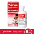 thumbnail image 5 of (3 pack) Children’s Tylenol Dye-Free, Oral Suspension, Pain Relief and Fever Reducer, Cherry Flavor 8 Fl oz, 5 of 13