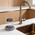thumbnail image 5 of ZJNGJC Comfort Grip Soap Dispensing Kitchen Scrub, Kitchen Scrub Brush with Built-in Soap Dispenser Without Soap, Replaceable Nylon Bristles, Non- Handle for Cleaning Dishes, 5 of 8