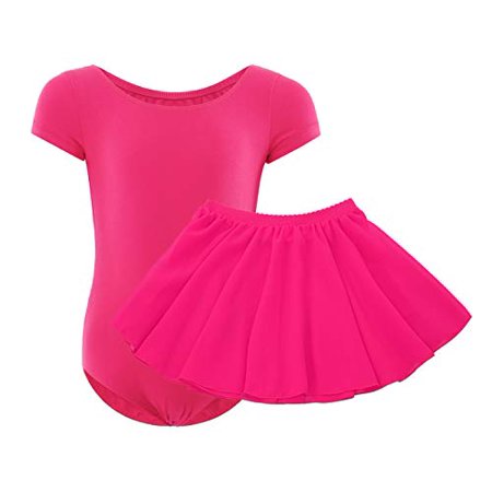 Wegetit Justaucorps De Gymnastique Pour Filles Jupes Tutu De Danse De Ballet  (8-10 Ans, Rose Vif) | Walmart Canada