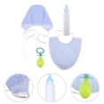 thumbnail image 3 of 1 Conjunto de accesorios de disfraz de bebé gigante y divertido para adultos, con babero, gorro y chupete extragrandes para fiestas de disfraces de Halloween, Navidad y carnaval., 3 of 8