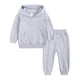 thumbnail image 2 of Sudadera Para Niños Pequeños, 2 Uds., Chándales Deportivos Para Niños, Jersey De Manga Larga, Sudaderas Con Capucha, Pantalones De Chándal, Traje De Otoño Invierno Gris Odeerbi LM103-85, 2 of 9