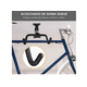 thumbnail image 3 of 2pz Doble Gancho Bicicleta Soporte Porta Bicicleta Pared Xtellar negro, 3 of 4
