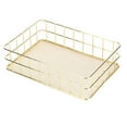 thumbnail image 4 of ZPSHYD Metal Storage Basket, Gold Iron Storage Basket Multifunctional Wire Mesh Desktop Storage Organizer for Home(Small), 4 of 8