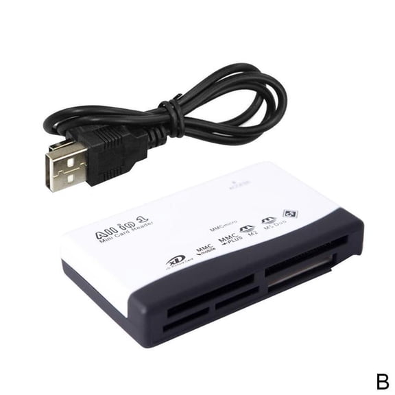 Universal Multi Card Reader with USB Cable for 150  Memory Types Fast Data Transfer