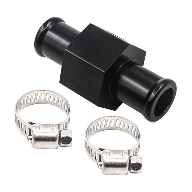 Adaptador de medidor de temperatura del agua Conector de inducción, Adaptador de medidor de temperatura de modificación de aluminio Tubo de junta en T - 20MM Soledad Adaptador de sensor de temperatura de metro