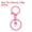 Pink, variant on Uxcell Lobster Claw Clasp Hook Keychain with Swivel Trigger Clip Flat Split Keychain Ring, Orange, 30 Pcs