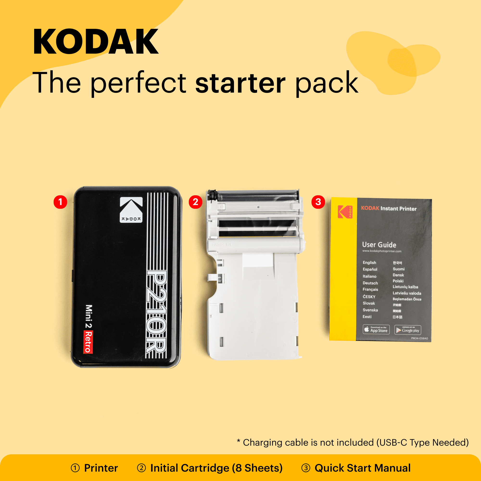 KODAK Mini 2 Retro 4PASS Portable Photo Printer (2.1 X 3.4
