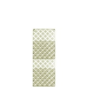 2 Tiers Rectangular Wall Mail Organizer - Gold - Benzara