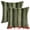 Green, variant on Unique Bargains Pack of 2 Plush Striped Pillow Covers 20" x 12" Claret