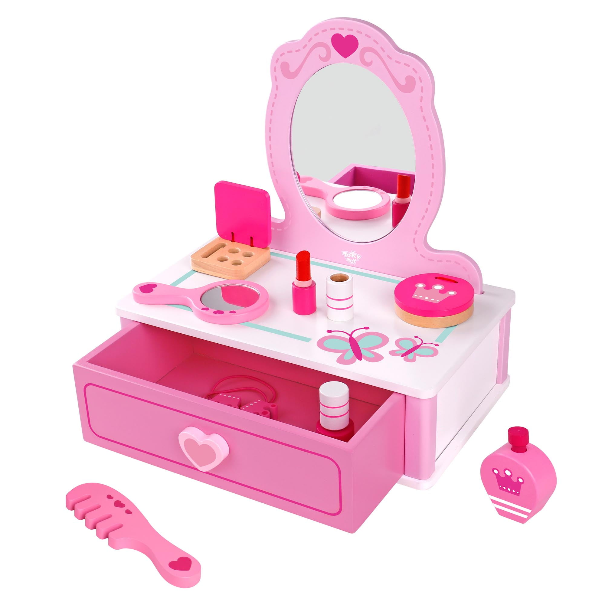 Details about  / Vanity Play Set Girls Pretend Play Makeup Girls Portable Toys Make Up Princess