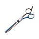 thumbnail image 3 of Kit de 2 Piezas de Tijeras para Cortar Cabello y Tijeras Desbastadoras Profesionales - Tijeras de Peluquería con Filo de Navaja para Texturizar, de Acero Inoxidable, 6 Pulgadas, Color Azul-Negro, 3 of 13
