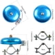 thumbnail image 5 of Timbre de bicicleta clásico, sonido fuerte, nítido y claro, accesorios para timbres de bicicleta para adultos y jóvenes, bocina de bicicleta elegante para bicicleta de carretera, bicicleta de montaña, 5 of 7