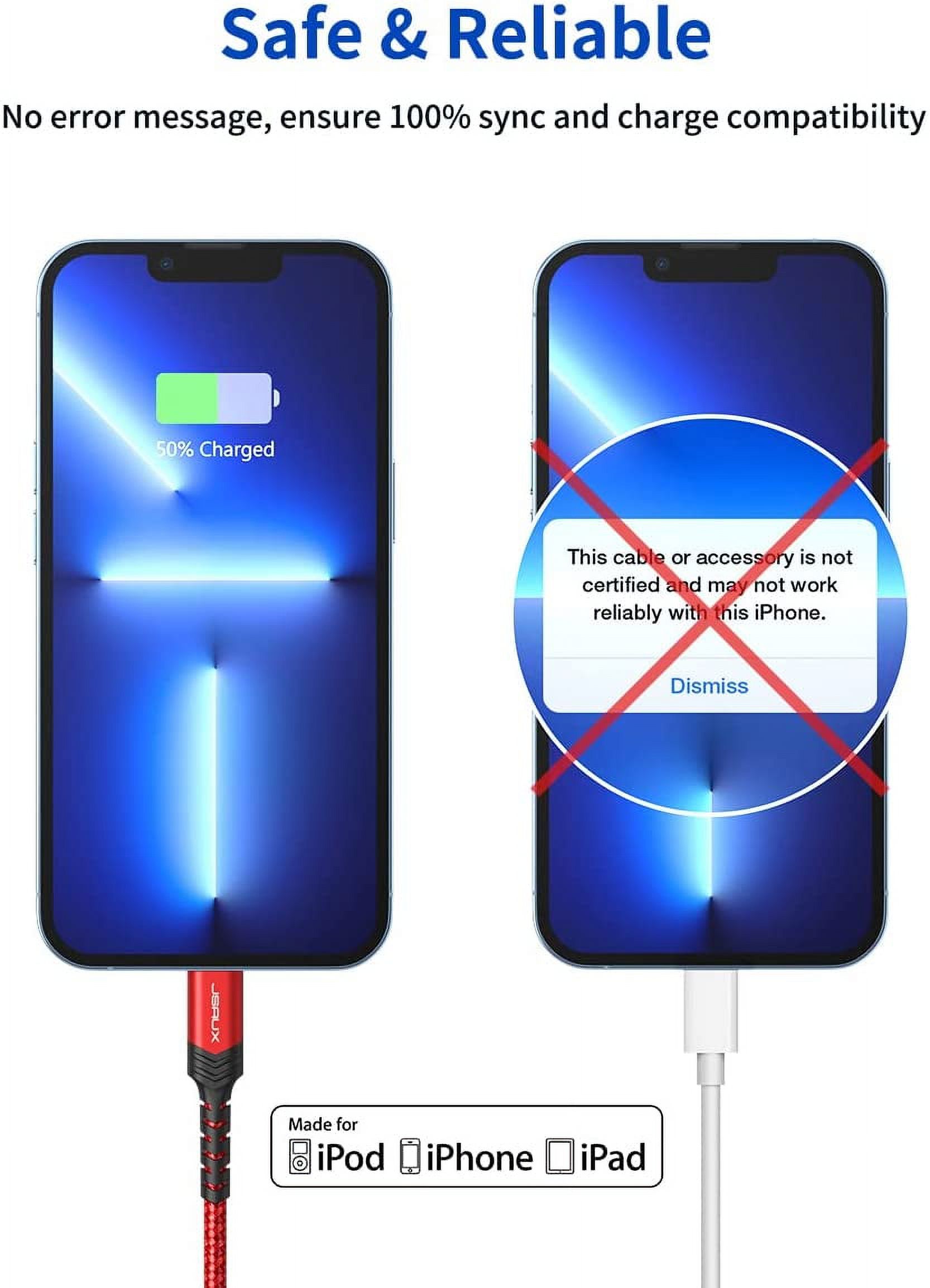 Cshidworld USB-C to Lightning Cable 3-Pack, MFi Certified, Fast Charging photo 5