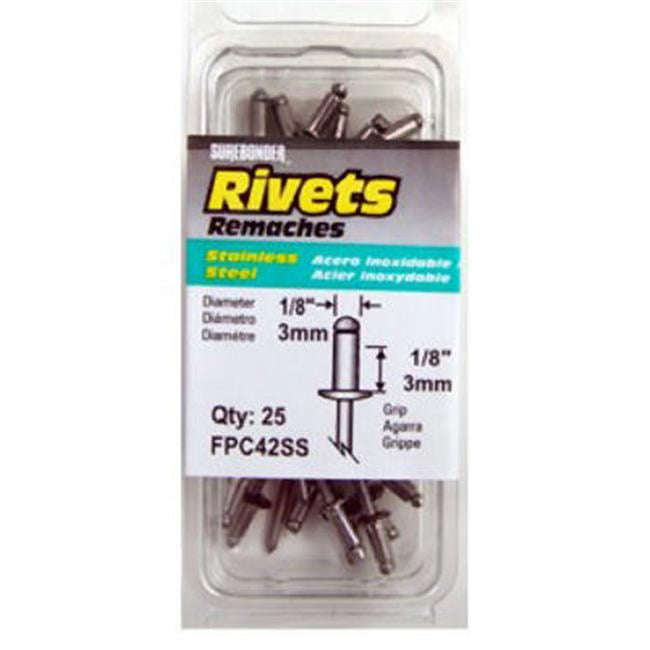 FPC FPC42SS Surebonder 25 Pack Short Stainless Steel Rivet