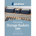 thumbnail image 6 of Whitmor Woven Strap Storage Baskets - Set of 3 - Navy, 6 of 6
