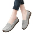 thumbnail image 3 of Sngxgn Women's Shoes Comfy Fashion Slip on Work Flats Casual Walking Shoes(Grey,37), 3 of 6