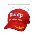 thumbnail image 3 of Béisbol Trump 2024 Con Visera Ajustable Bordado Sombrero Papá para Hombres Y Mujeres Rojo, 3 of 9