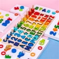 thumbnail image 3 of EQWLJWE Puzzle Toys Intellectual Development Training Kids Geometric Puzzle Matching Game Wooden Toy, 3 of 8