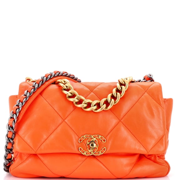 Pre-Owned 19 Flap Bag Quilted Leather Large By Rebag