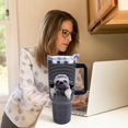 thumbnail image 4 of Sloth Mug 30 oz Tumbler with Handle and Straw Lid Leak Proof - Sloth Coffee Travel Mug with Handle Insulated for Hot and Cold Drink Ice - Birthday Sloth Gifts for Women Stainless Steel Cup, 4 of 5