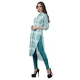 thumbnail image 4 of Moomaya Kurti en Coton Col Mandarin pour Femmes Robe Longue Imprimée Grande Taille, 4 of 6