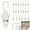 Clear, variant on 20PCS Laundry Hooks with Clips Super Strong Plastic Home Travel Swivel Hanging Hanger Closet Organizer Clamps Socks Boot Bras Towels for Bathroom Wardrobe Kitchen Office