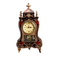 thumbnail image 1 of 1Pc Creative European Style Desk Clock Fashionable Decorative Table Clock Without Battery Archaistic Clock Decor Musical Time Bell for Home Office Living Room Bedroom (Brown), 1 of 6