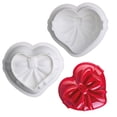thumbnail image 4 of Bewildely Corazón Bowknot molde de pastel de silicona Cupcakes postre molde cocina DIY bandeja para hornear moldes para hornear para suministros de Herramientas y accesorios para hornear Bewildely HA066317-00, 4 of 6