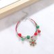thumbnail image 1 of Pulsera de campana de alce navideño europeo y americano con dibujos animados que gotean aceite ajustable pulsera de caramelos de Papá Noel cadena femenina, 1 of 6