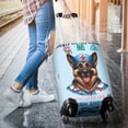 thumbnail image 3 of Just a Certified Nursing Assistant Cna Who Loves Her German Shepherd Travel Luggage Cover Alsatian Dog Lover Gifts Suitcase Dust Protective Decor - 00003, 3 of 5