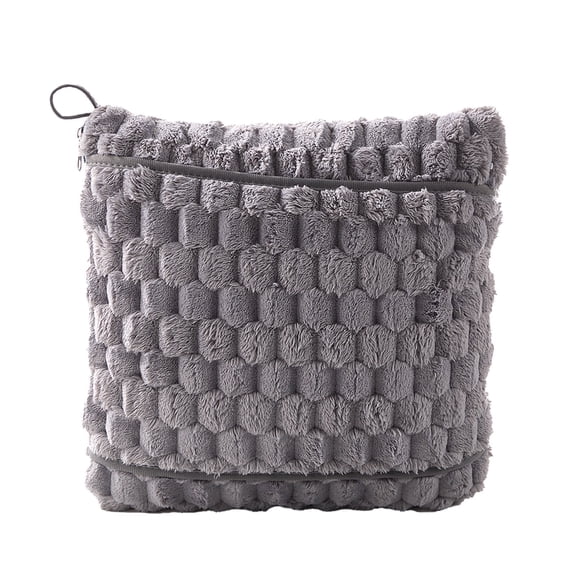 Vikakiooze Travel Blanket - Blanket Pillow 2in1 Airplane Accessories With Bag Compact Comfortable Travel Women Men