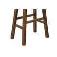 thumbnail image 6 of Boraam Sonoma Bar Height Backless Wood Kitchen Saddle Barstool - Chestnut Wire-Brush - Set of 2, 6 of 6