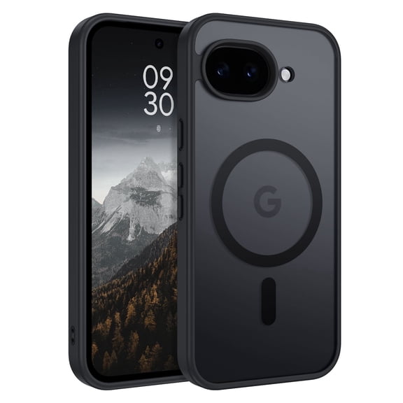 BENTOBEN Google Pixel 10a Case 6.3 Inch, Magnetic Mag-Safe Compatible Slim Shockproof Protective Phone Cover, Translucent Matte Black