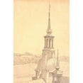 thumbnail image 2 of Christen Købke 11x14 Gold Ornate Wood Frame and Double Matted Museum Art Print Titled - One of the Small Towers on Frederiksborg Castle (1831), 2 of 4