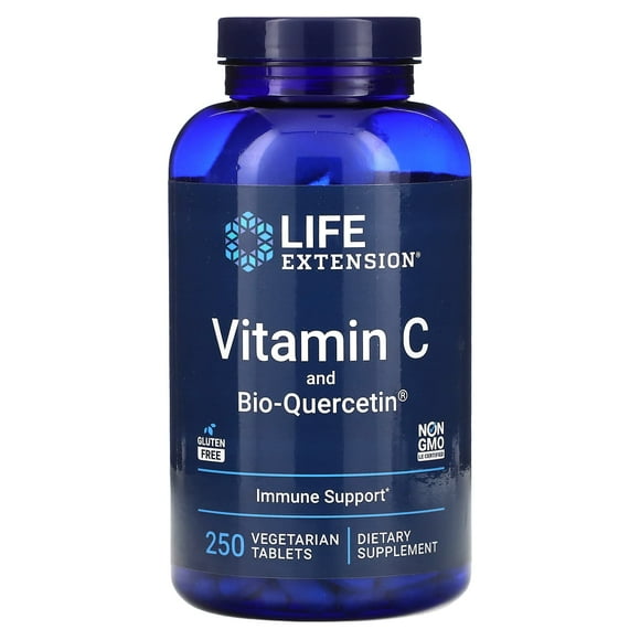 LIFE EXTENSION | Vitamin C and Bio-QUERCETIN | 250 TABLETAS