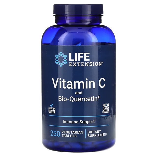 LIFE EXTENSION | Vitamin C and Bio-QUERCETIN | 250 TABLETAS