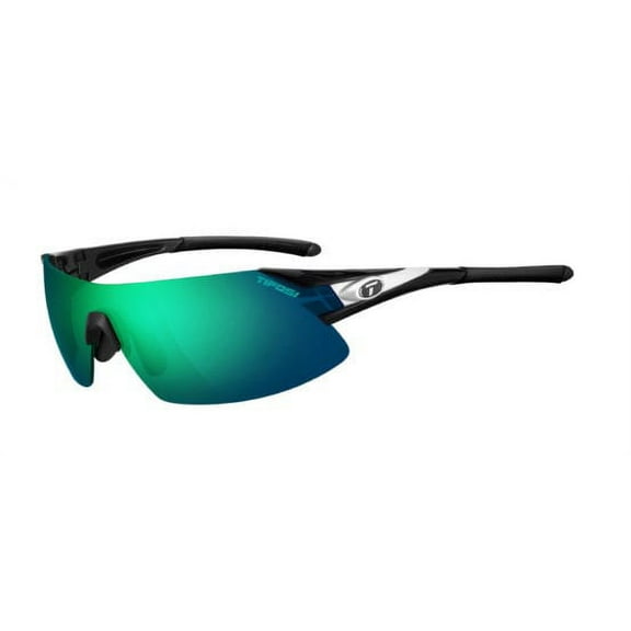 PODIUM XC, BLACK/WHITE INTERCHANGEABLE SUNGLASSES CLARION GREEN/AC RED/CLEAR